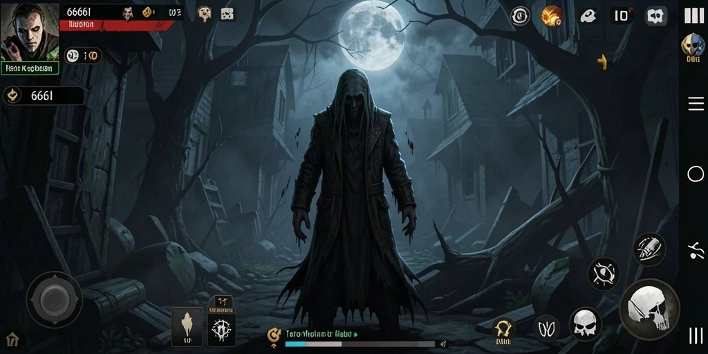Gameplay menyeramkan 666I dengan suasana yang penuh ketegangan.