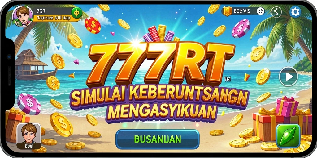 Menampilkan gameplay menarik dari simulasi slot 777RT.