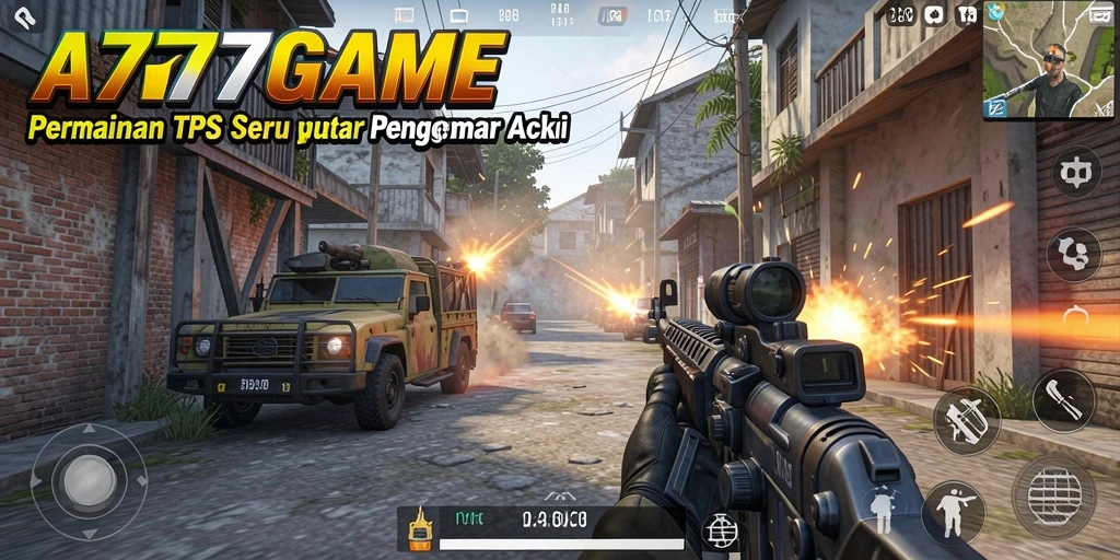Gameplay A777GAME dengan aksi seru di arena pertempuran.