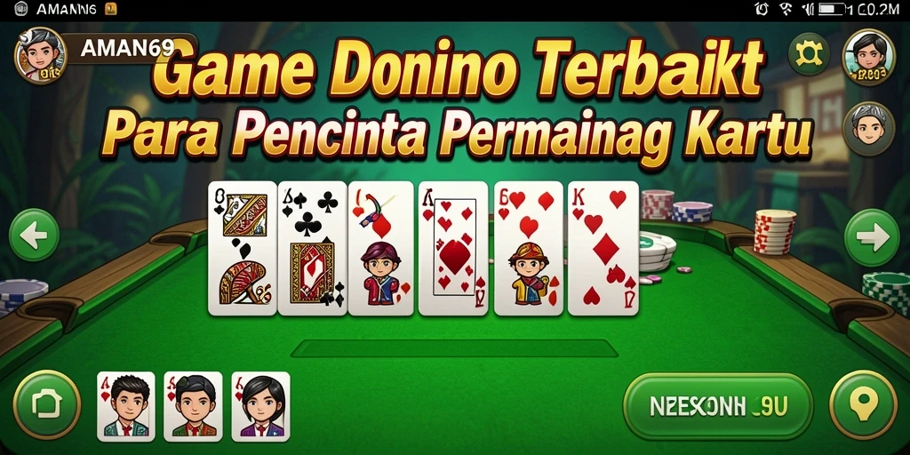 Tampilan gameplay seru dan interaktif dari AMAN69 Domino.