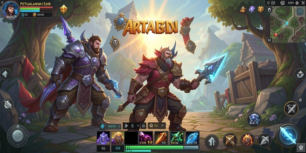 Screenshot gameplay BATA123 menampilkan pertempuran seru dan grafis menawan.