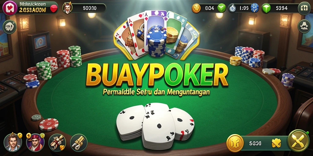 Tampilan menarik dan gameplay yang santai di BUAYAPOKER.