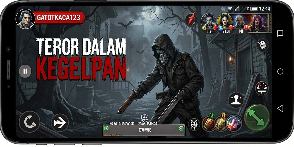 Gameplay GATOTKACA123 yang mencekam dan seram.