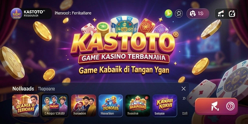 Tampilan permainan kasino yang menarik dan penuh aksi di KASTOTO.