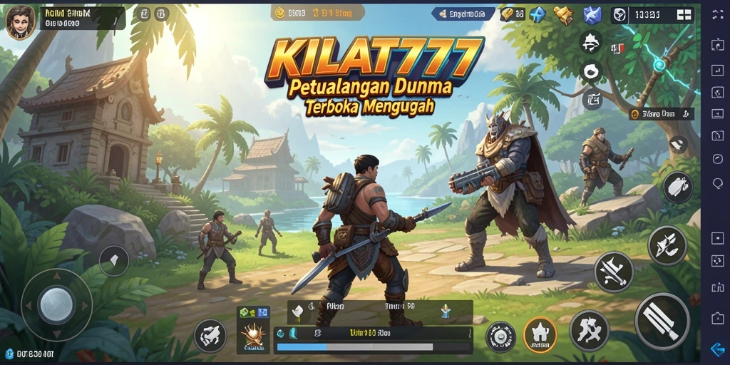 Screenshot gameplay KILAT777 menampilkan petualangan di dunia terbuka yang menakjubkan.
