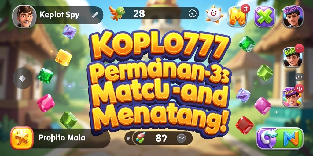 Tampilan segar gameplay KOPLO77 yang menampilkan fitur Match-3