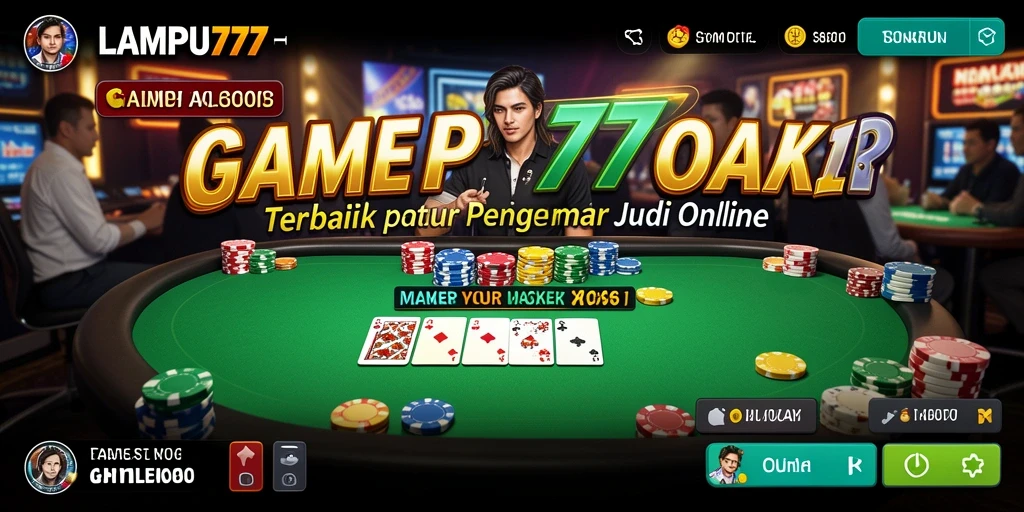 Tampilan gameplay LAMPU777 yang menarik saat bermain Poker.