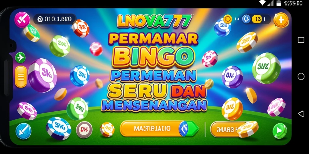 Tampilan gameplay menyenangkan dengan elemen bingo yang menarik.