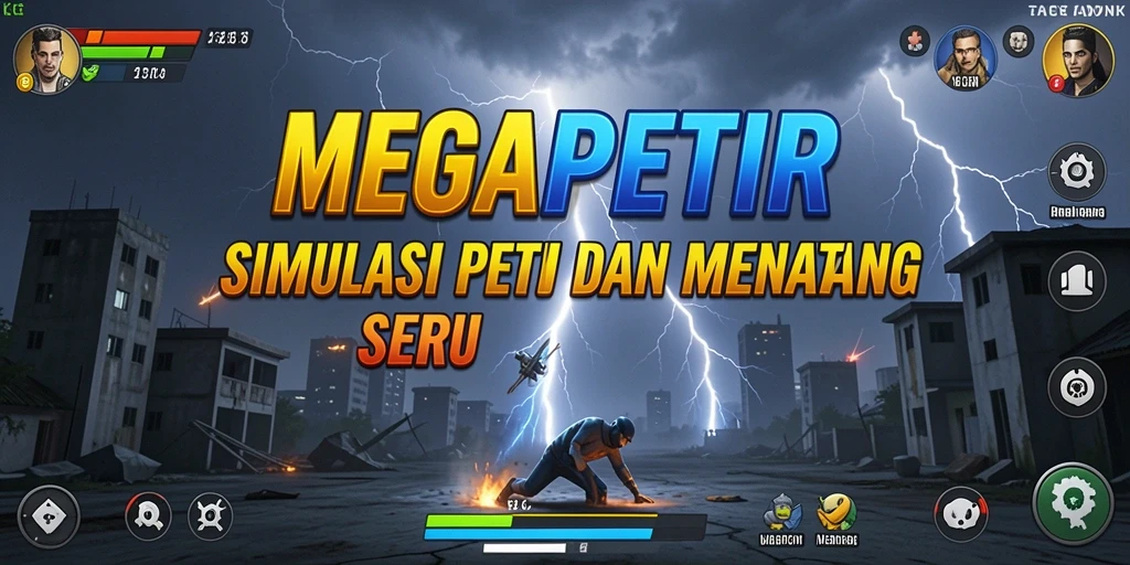 Tangkapan layar utama dari gameplay MEGAPETIR yang menunjukkan pengendalian cuaca.
