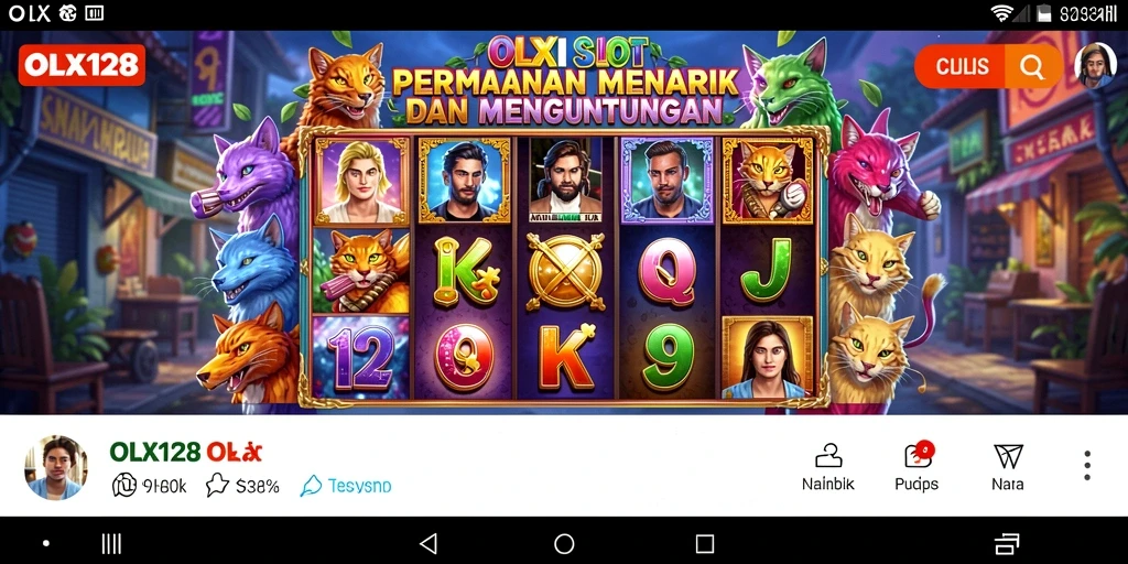 Tampilan gameplay seru dan mengasyikkan dari OLX128 Slot.
