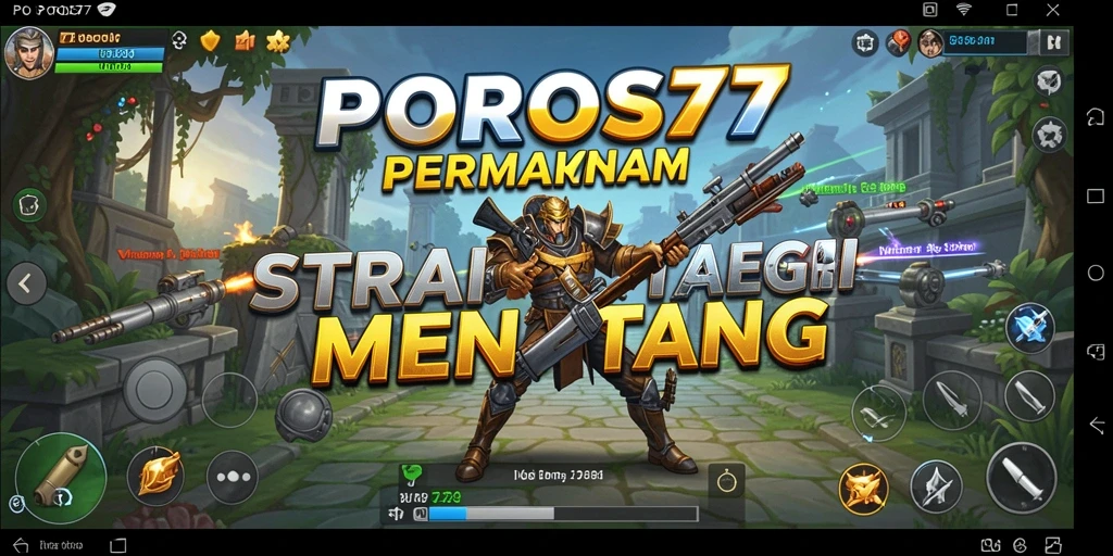 Screenshot utama POROS77 menampilkan aksi taktik yang mendebarkan.