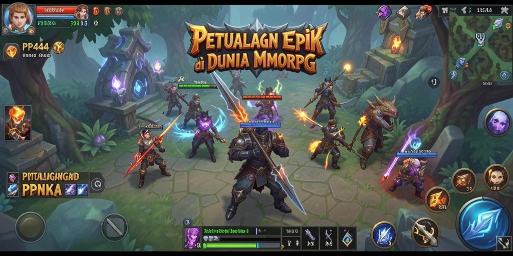 Gameplay seru di dunia fantasi PP444 yang memukau.