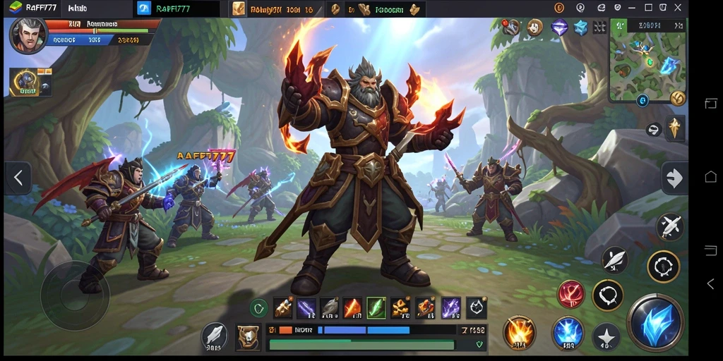 Screenshot RAFFI777 menampilkan aksi gameplay MMORPG yang seru.