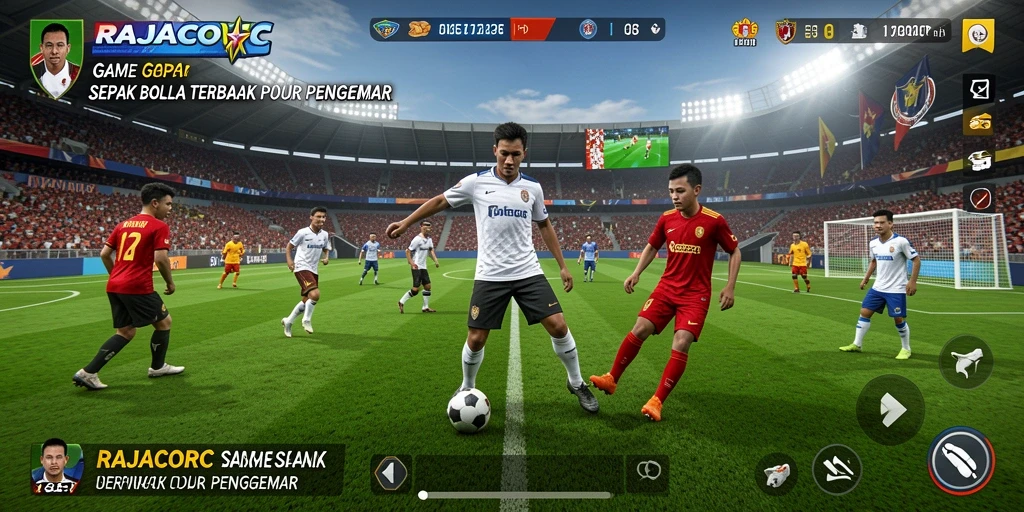 Tampilan gameplay RAJACORC yang menegangkan dan mendebarkan.