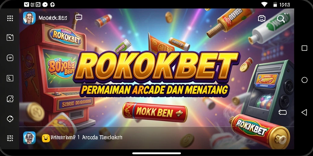 Menampilkan gameplay seru ROKOKBET dalam aksi.