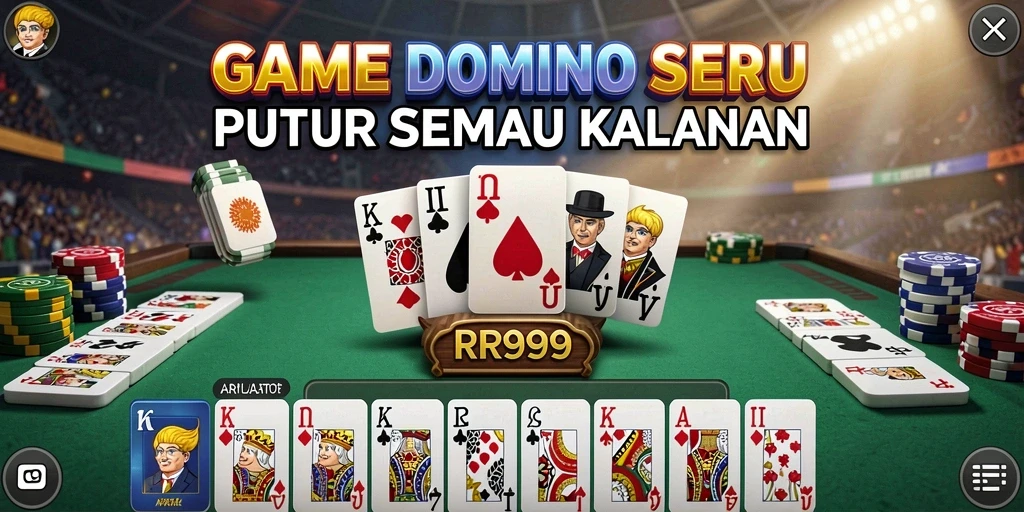 Screenshot gameplay RR999 yang menampilkan suasana permainan Domino.