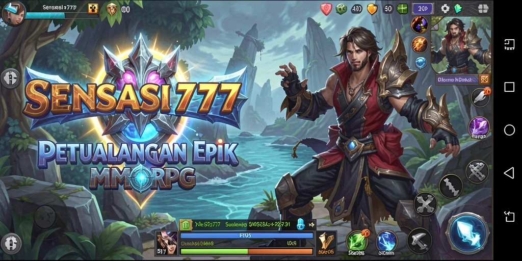Gameplay SENSASI777 yang seru dalam dunia MMORPG yang luas.