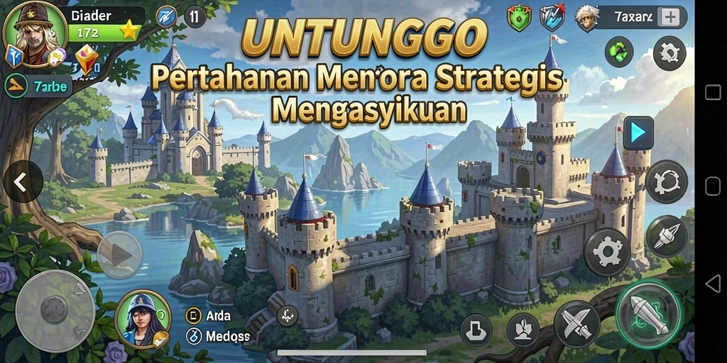 Gameplay menarik dari UNTUNGGO dalam genre Tower Defense.