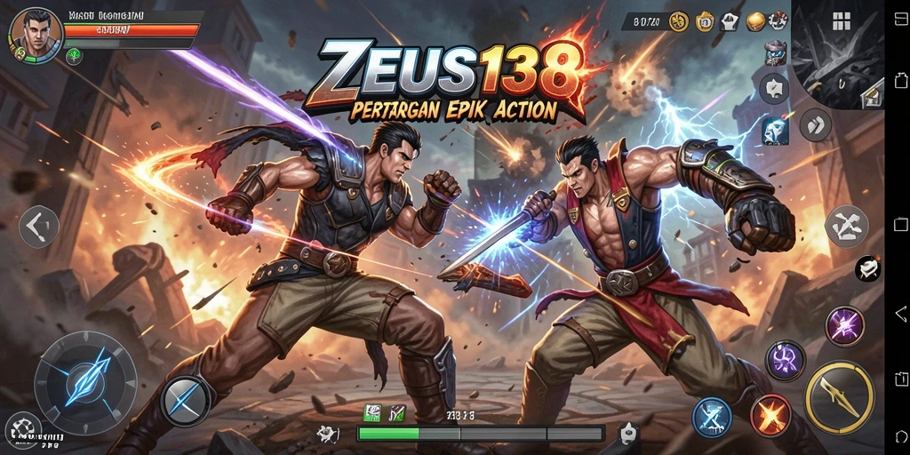 Screenshot dari gameplay seru di ZEUS138 dengan pertarungan intens.